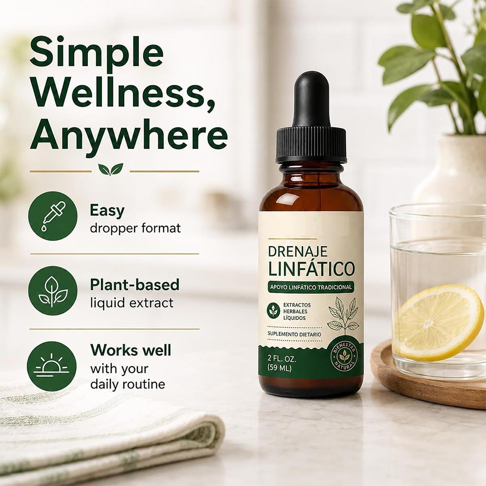 Herbal Supplement - Lymphatic Drainage Support Drops Multi Plant