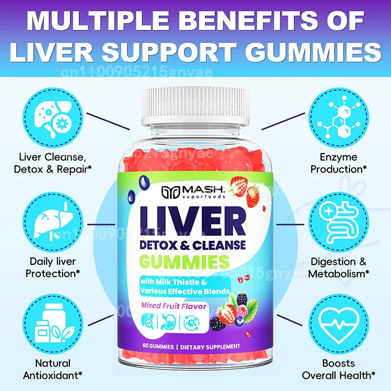 Dried Herbs - Sweet Lemon Liver Gummies | Vegan,