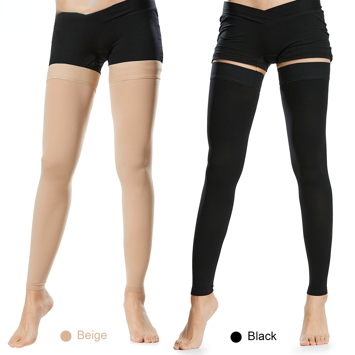 Echinacea - Open Toe Knee-High Medical Compression Stockings