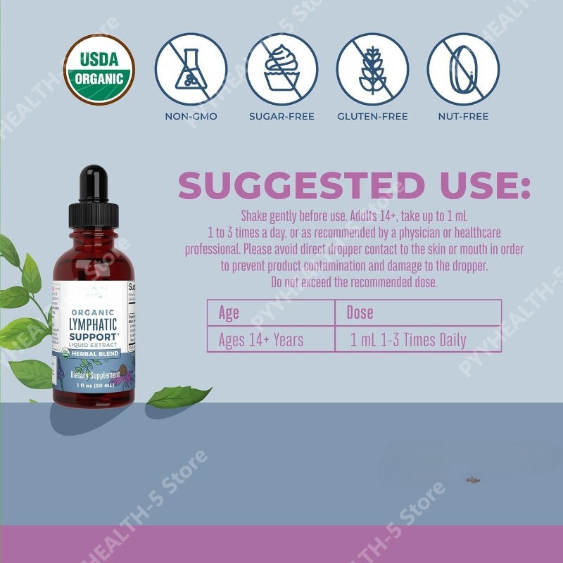 Lymphatic Support Drops Organi - Echinacea ulasan dan harga