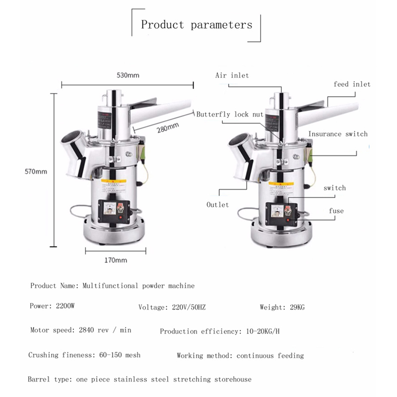 Commercial Hammer Mill Dried S - Dried Herbs ulasan dan harga
