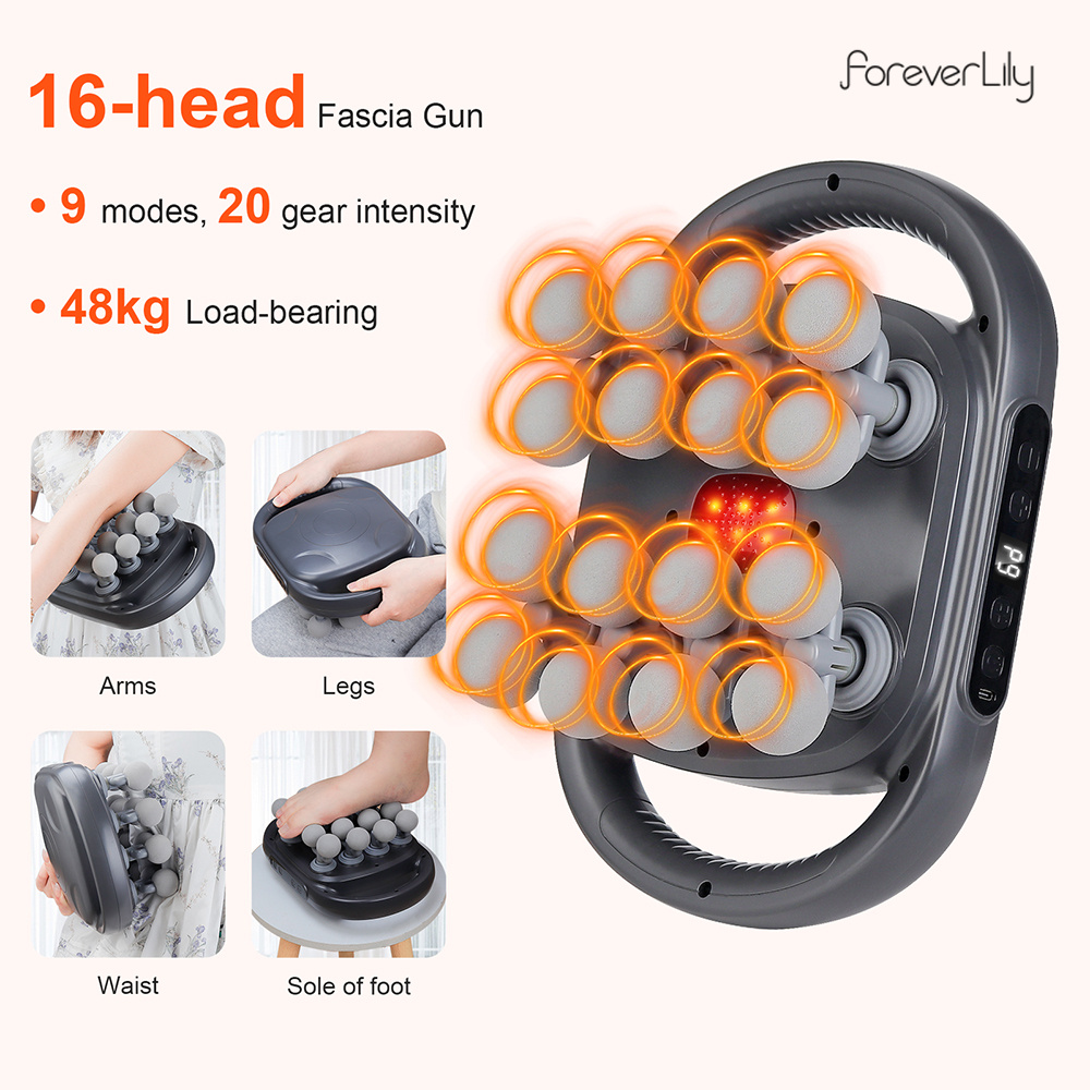 16-Head Fascia Gun High-Freque - Health Wellness ulasan dan harga
