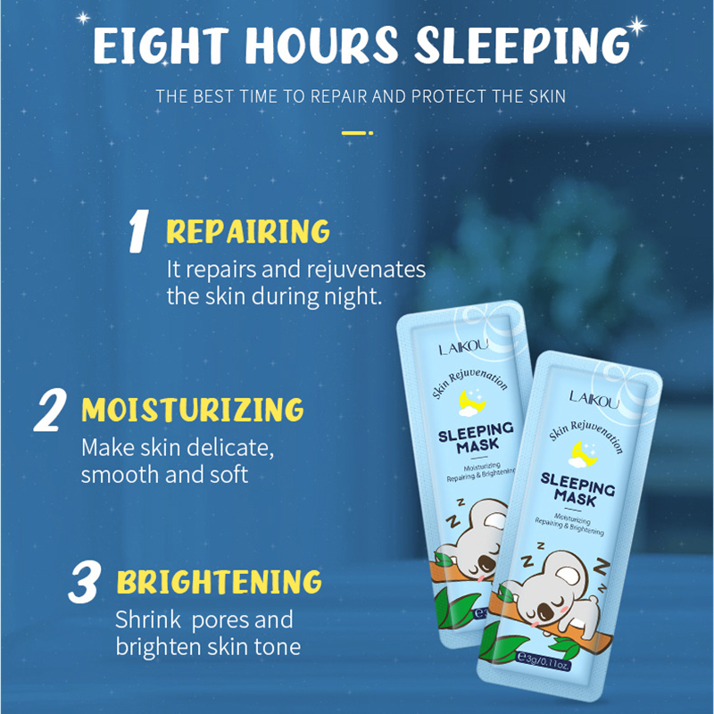LAIKOU 7PCS Sleeping Facial Ma - Chamomile Tea ulasan dan harga