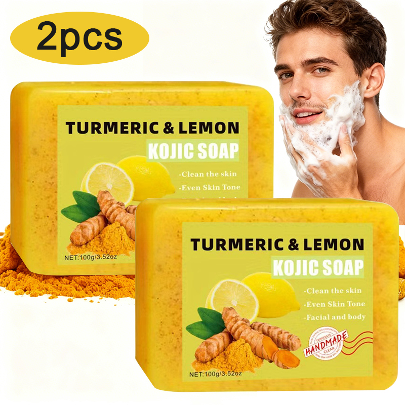 2PCS Turmeric Citric Acid Soap - Turmeric ulasan dan harga